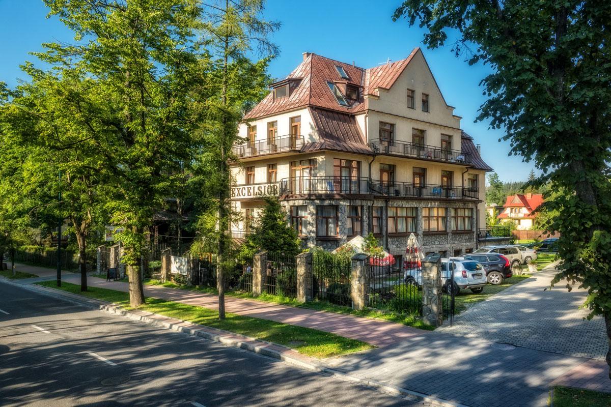 Willa Excelsior Zakopanės kalnai Tatrų atostogos Lenkijos kalnuose